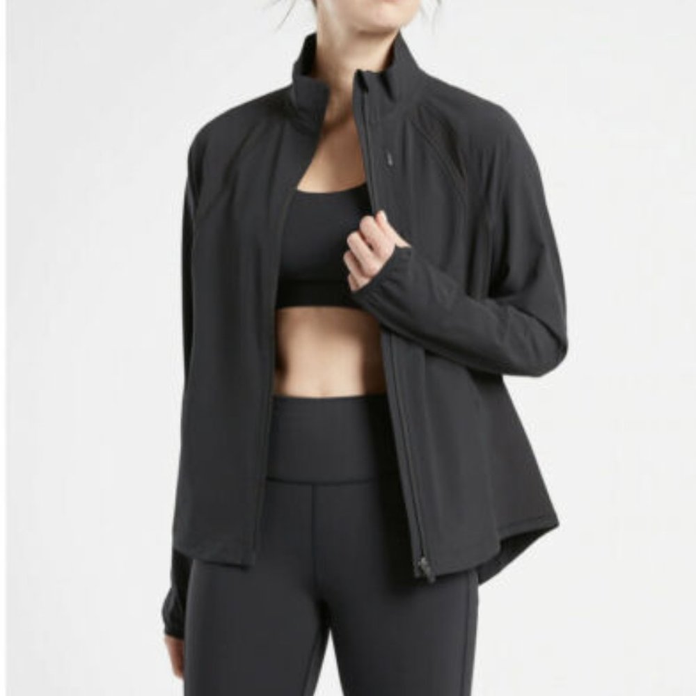 Athleta Run With It Jacket - Small Black